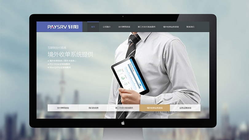 网站设计案例-深圳轩阳互联网金融服务公司官网